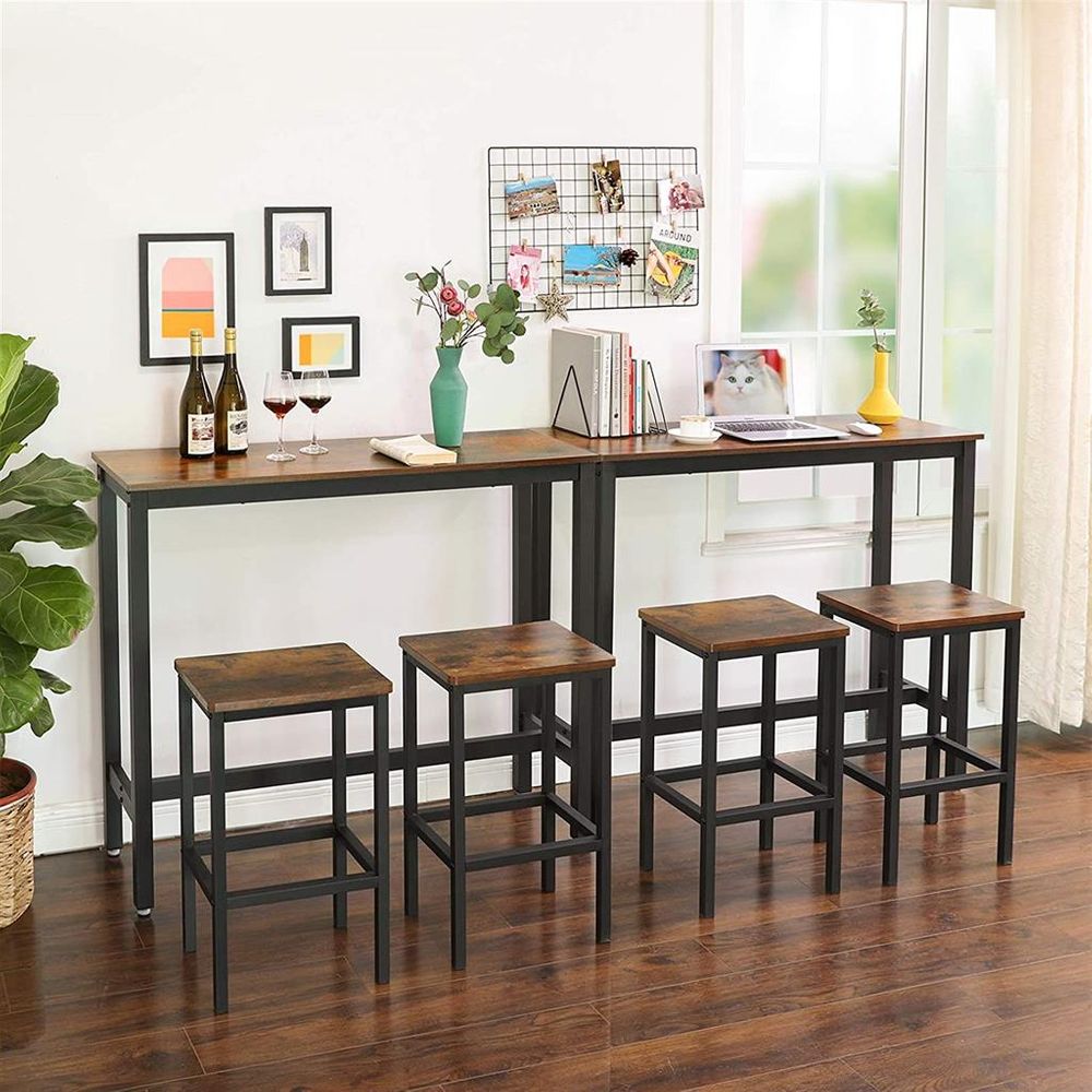 Slim bar table and stools sale