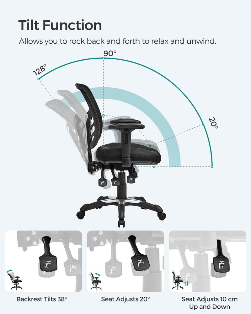 SONGMICS Mesh Office Chair