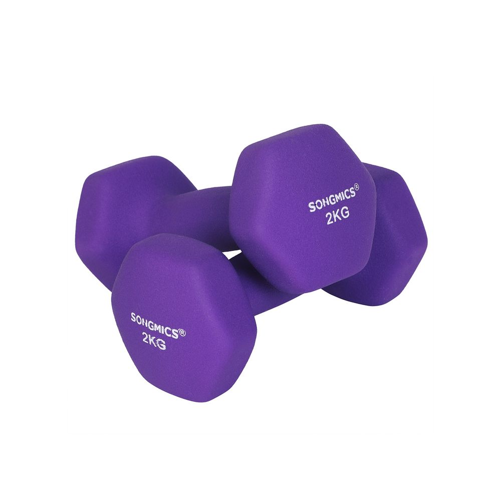 Purple Dumbbell Set SONGMICS