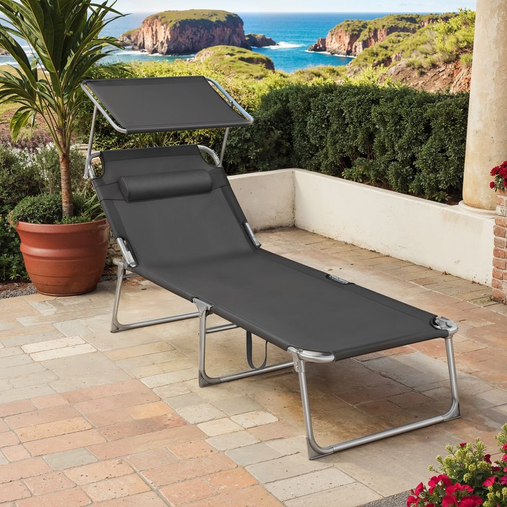 Sun Lounger with Pillow