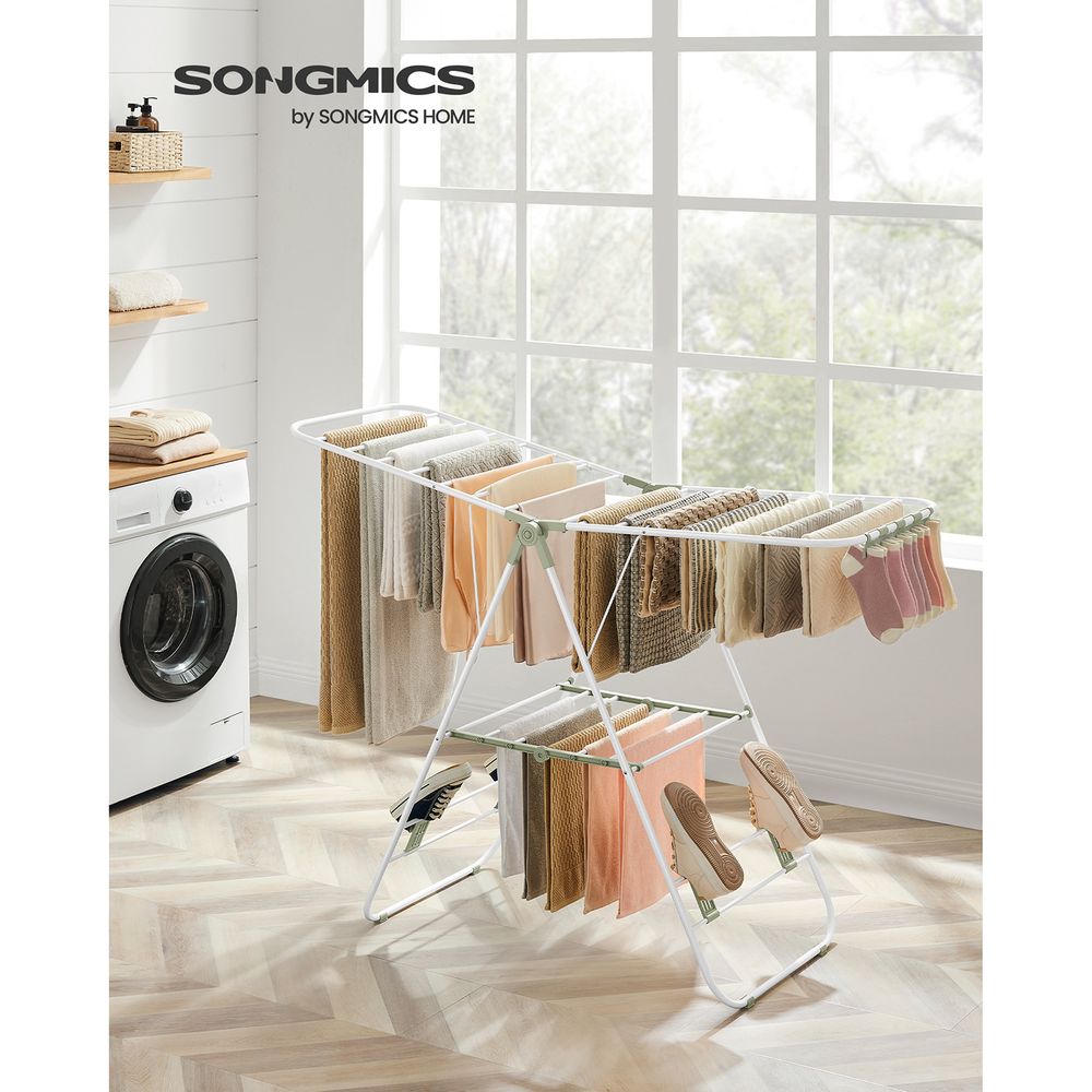 Folding Clothes Drying Rack SONGMICS