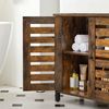 Industrial Brown Under Sink Cabinet with Adjustable Shelf