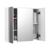 White Wall-mounted Storage Cabinet with 3 Mirrors
