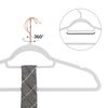 30-Pack Non-Slip Clothes Hanger with Swivel Hooks