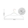 30-Pack Non-Slip Clothes Hanger with Swivel Hooks