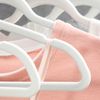 Set of 50 White Non-Slip Hangers with Swivel Hooks