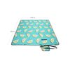 Aqua Color Large Camping Picnic Blanket with Waterproof Layer