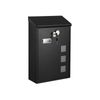 Wall-Mounted Post Letter Box Black