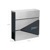 Modern Mailbox Anthracite Grey and Silver