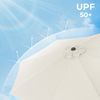 Beige Rotation Large Parasol for Outdoor