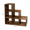 6-Cube Wooden Display Rack