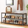 Shoe Bench Shoe Rack with 2 Shelves