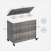 Laundry Basket with 3 Compartments