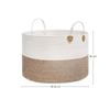 Brown & Beige Cotton Rope Laundry Bag