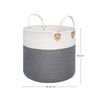Grey 50L Laundry Basket for Clothes & Toys