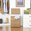 Natural Handwoven  Double Laundry Hamper