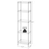 5-Tier Metal Storage Unit with Adjustable Shelves