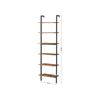 Industrial Wall-Mounted Ladder Storage Rack