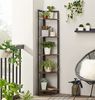 Industrial Brown 5-tier Free Standing Corner Shelf