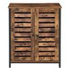 Double Louvered Doors Cabinet
