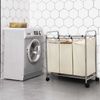 3 Bags Laundry Trolley
