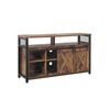 TV Stand Rustic Brown and Black