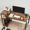 Industrial Writing Desk with Shelves & Storage Bag