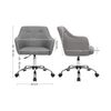 Modern Grey Adjustable Office Chair with Armrest