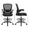 Office Drafting Chair with Footrest