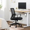 Black 360 Swivel Office Chair on Wheels