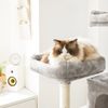 Grey Large Cat Tower with Scratching Post