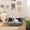 Gray Large Washable Dog Bed