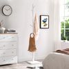 White Coat Stand with 8 Hooks