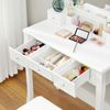 Dressing Table Set with Mirror White