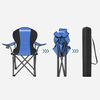 Foldable Camping Chair with Glass Holder
