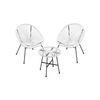 3-Piece Patio Acapulco Chairs with Table