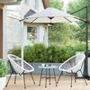 3-Piece Patio Acapulco Chairs with Table