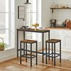 Industrial Bar Table with Stools for Kitchen & Dining
