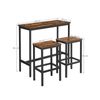 Industrial Bar Table with Stools for Kitchen & Dining