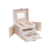 White Jewelry Storage Box for Women