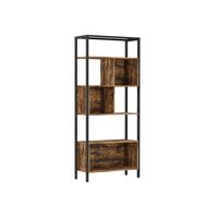 Industrial Bookshelf with Cube