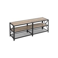 Greige 3-tier TV Stand Unit for 60-inch TV
