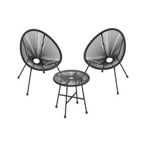 3 Pieces Acapulco Chairs Set