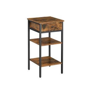Nightstand End Table Industrial Accent Table