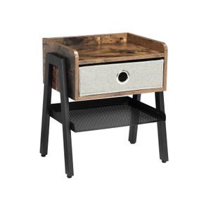 Fabric Drawer Side Table