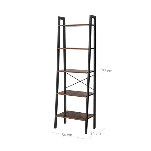5 Tiers Ladder Shelf, Ladder Bookcase Instructions