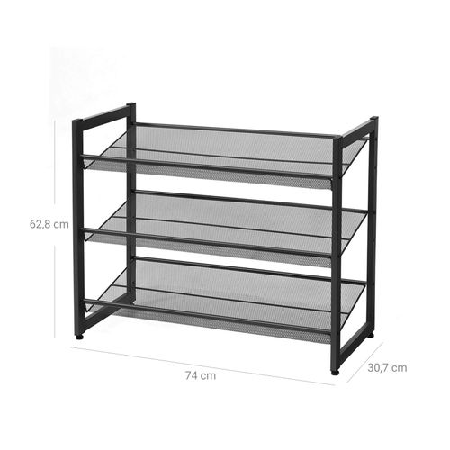 3 Tier Metal Shoe Rack