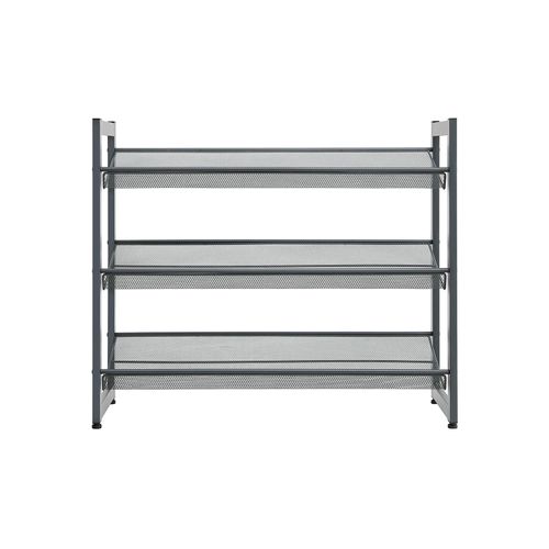 Tier Adjustable Shoe Shelf Shoe Rack Songmics