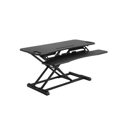Black 95 x 40 cm LSD06BK Height Adjustable Stand Up Desk with Large Surface SONGMICS Standing Desk