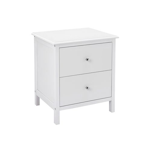 Simple White Bedside Table